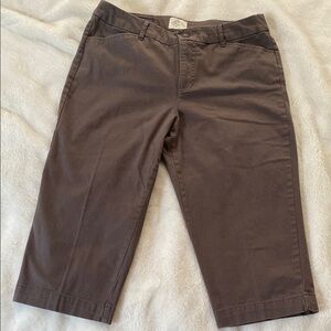St. John’s Bay Ladies Brown Crop Pants. Size 12. $4